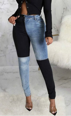 Block Me Then color-block skinny jean