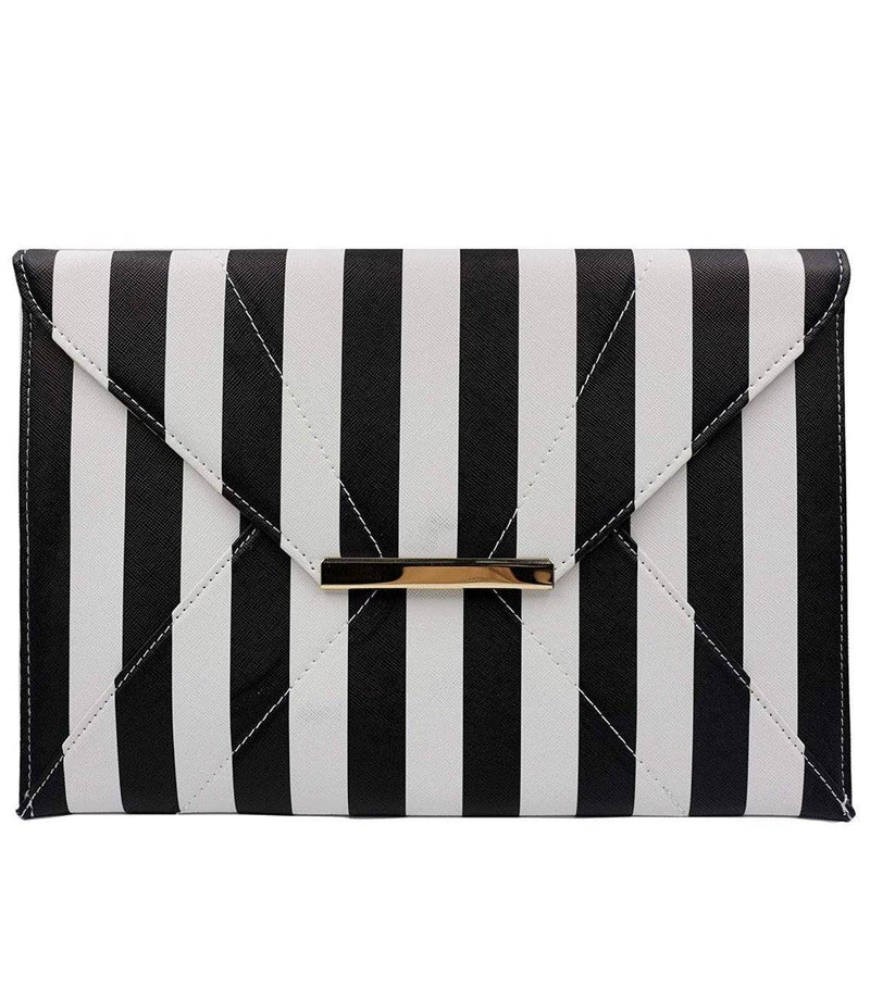 Striped Purse Clutch