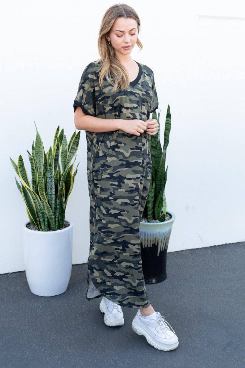 Camo Maxi Dress