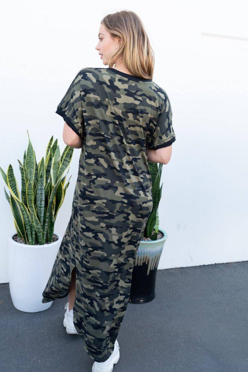 Camo Maxi Dress
