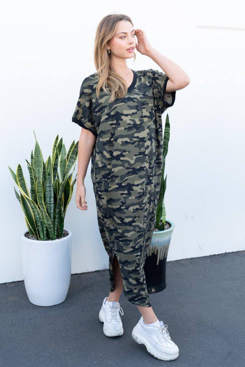 Camo Maxi Dress