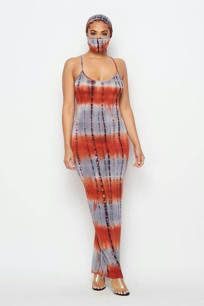 Tie Dye Maxi Dress Set