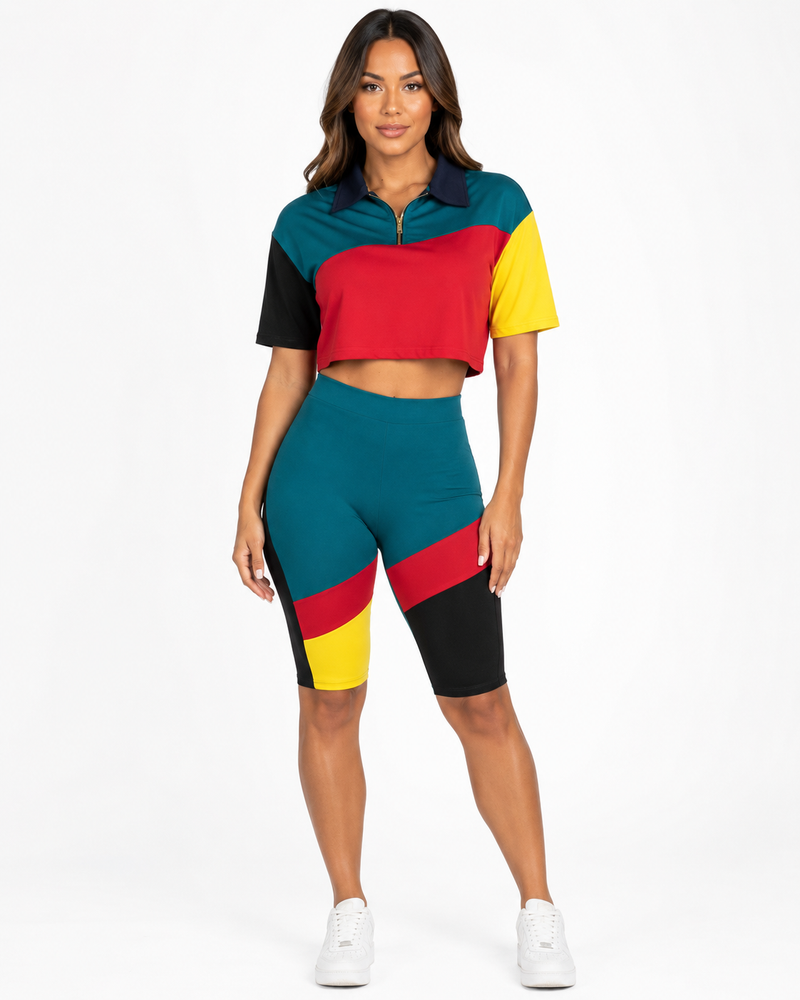 Biker Short Set