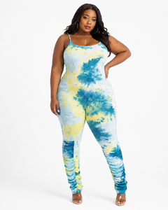 Tie Dye Plus Size Jumpsuit