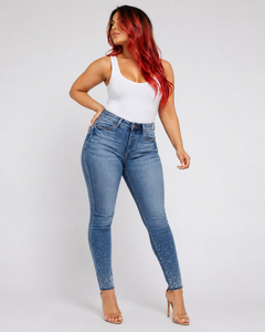 Rhinestone Skinny Jean – Glamorous Stretch Denim