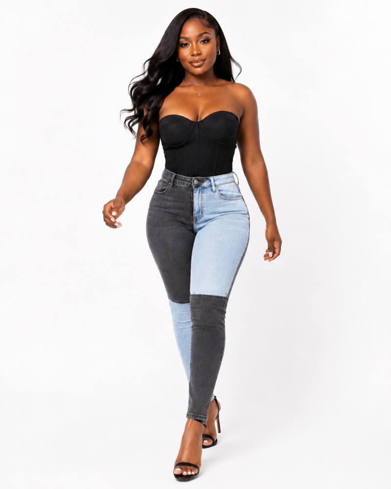 Block Me Then Color-Block Skinny Jean – Bold Denim