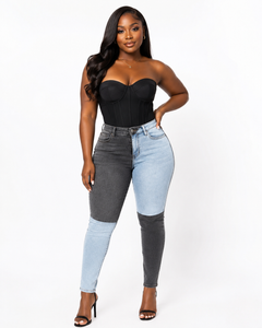 Block Me Then Color-Block Skinny Jean – Bold Denim