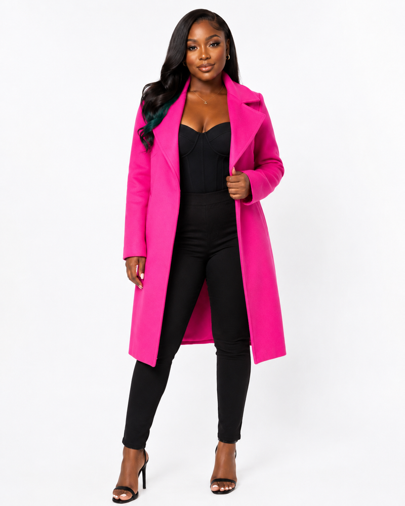 Pink Trench Coat