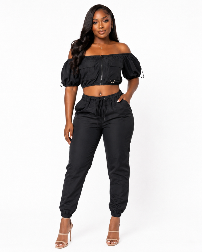 Sporty Chic Pant Set