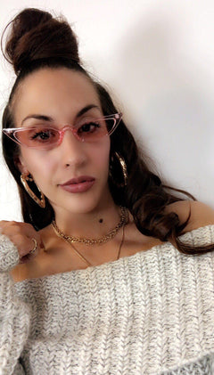 Vintage Ultra Thin Cat Eye Shades - Shop Besos Boutique
