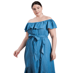 Plus Size Denim Dress