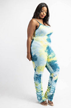 Tie Dye Plus Size Jumpsuit