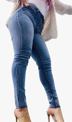 Rhinestone Skinny Jean