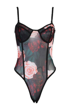 Floral Paradise Mesh Bodysuit