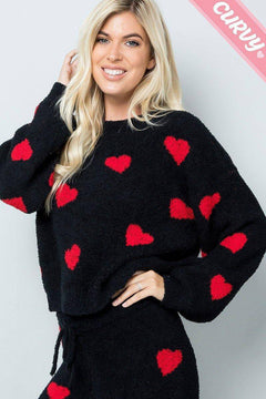 plus size fuzzy sweater